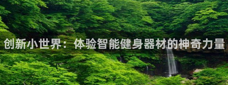 凯捷体育平台是正规平台吗安全吗:创新小世界:体验智能健身器材